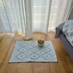 Mini Light Blue Rug - 40x60cm - Knotted Rug