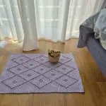 Mini Light Purple Rug - 40x60cm - Knotted Rug