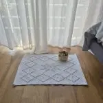Mini White Rug - 40x60cm - Knotted Rug