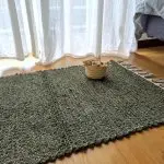 Small Forest Green Rug - 50x100cm - Traditional Rug