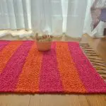 Mini Pink and Orange Rug - 50x80cm - Ring Line Rug
