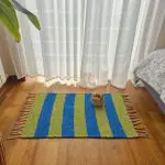 Mini Blue and Green Rug - 50x80cm - Ring Line Rug