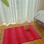 Mini Red and Pink Rug - 50x80cm - Ring Line Rug