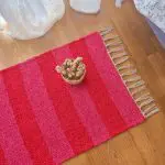 Mini Red and Pink Rug - 50x80cm - Ring Line Rug