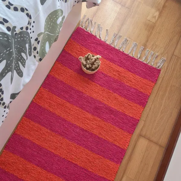 Runner Rug Pink and Orange - 60x200cm - Ring Line Rug