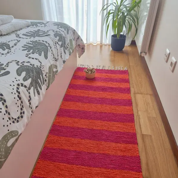 Runner Rug Pink and Orange - 60x200cm - Ring Line Rug