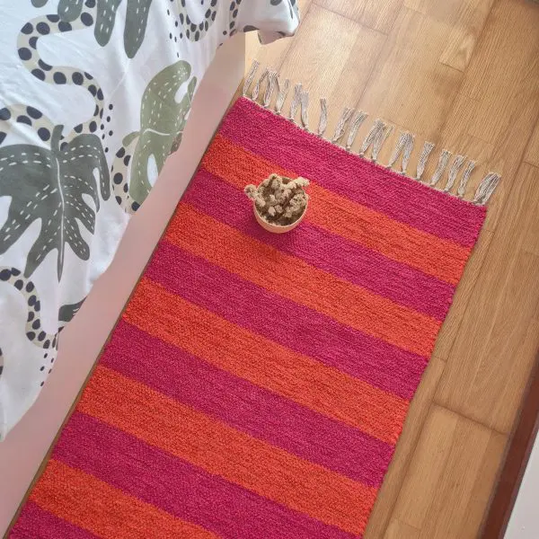 Runner Rug Pink and Orange - 60x200cm - Ring Line Rug