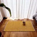 Small Mustard Yellow Rug - 50x100cm - Traditional Rug