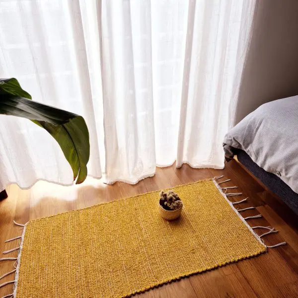 Small Mustard Yellow Rug - 50x100cm - Traditional Rug