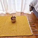 Small Mustard Yellow Rug - 50x100cm - Traditional Rug