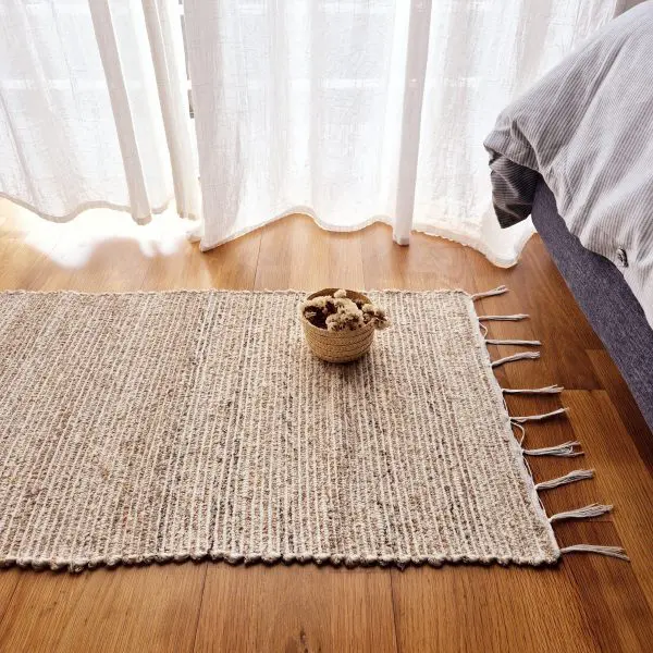 Small Cream Brown Rug - 50x100cm - Traditional Rug