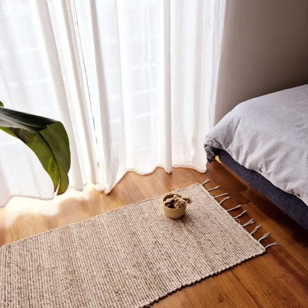 Small Cream Brown Rug - 50x100cm - Traditional Rug