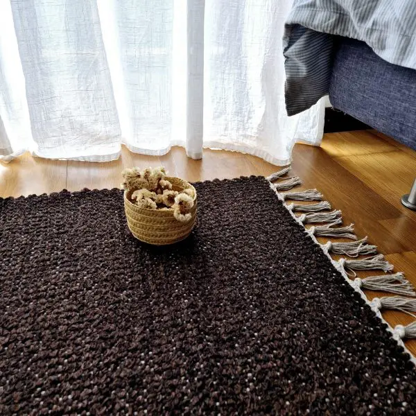 Small Cocoa Brown Rug - 50x100cm - Traditional Rug