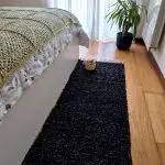 Runner Rug Black Silver Glitter - 50x200cm - Traditional Rug