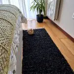 Runner Rug Black Silver Glitter - 50x200cm - Traditional Rug