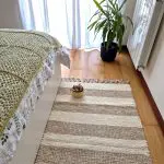 Medium Cream and Light Brown Rug - 70x140cm - Traditional Rug