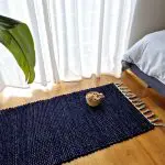 Small Dark Blue Rug - 50x100cm - Traditional Rug
