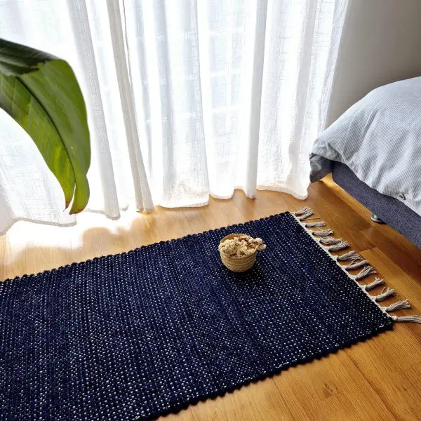Small Dark Blue Rug - 50x100cm - Traditional Rug
