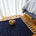 Small Dark Blue Rug - 50x100cm - Traditional Rug