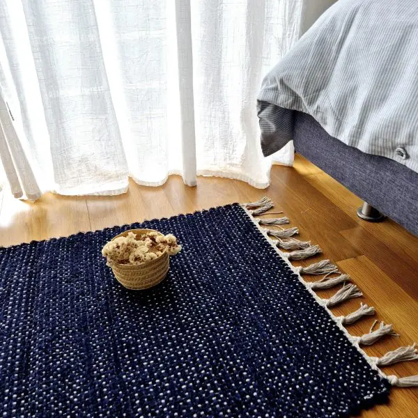 Small Dark Blue Rug - 50x100cm - Traditional Rug