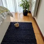Medium Dark Blue Rug - 70x140cm - Traditional Rug