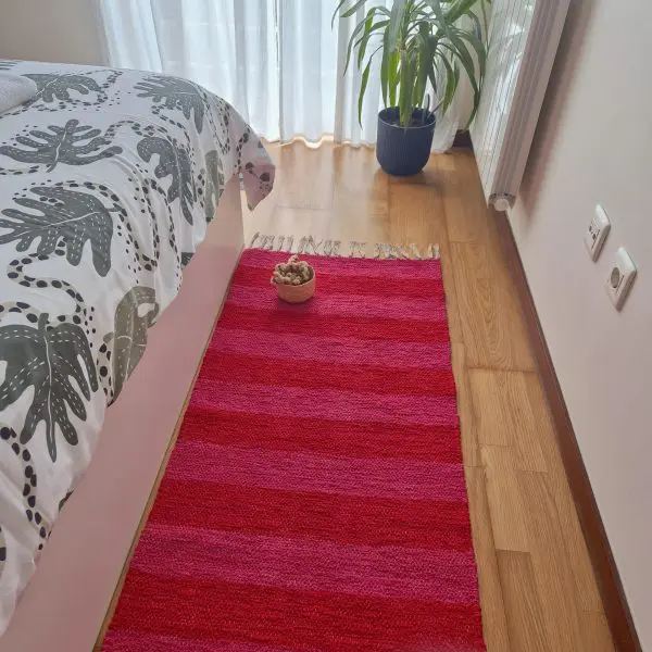 Rug Runner Red and Pink - 60x200cm - Ring Line Rug