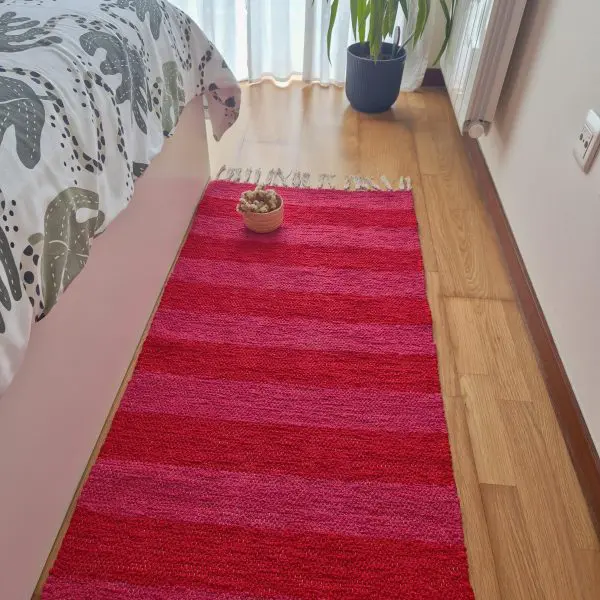 Rug Runner Red and Pink - 60x200cm - Ring Line Rug
