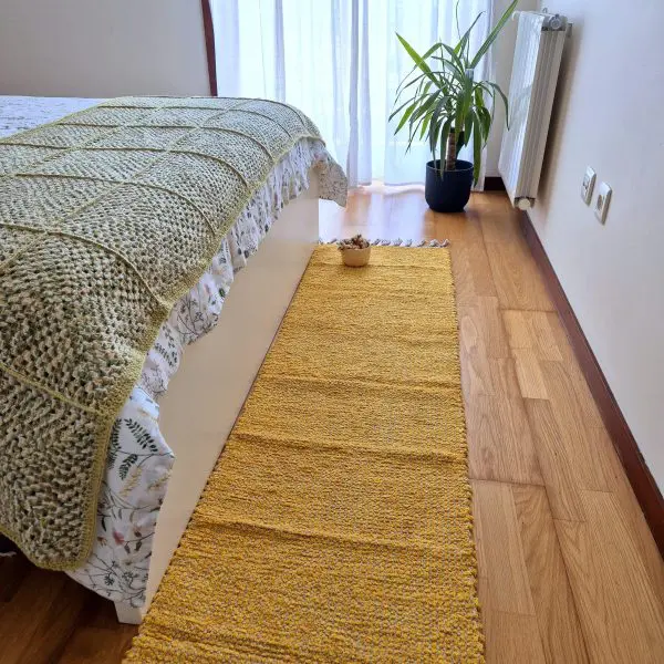 Runner Rug Mustard Yellow Cream - 50x200cm - Traditional Rug