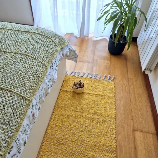 Runner Rug Mustard Yellow Cream - 50x200cm - Traditional Rug