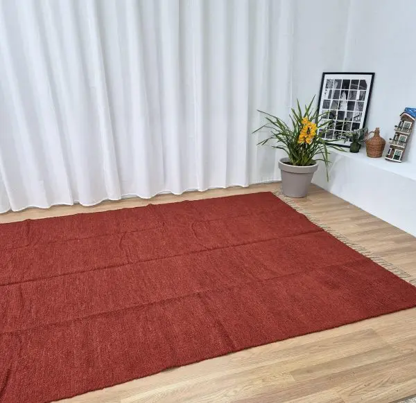Extra Large Terracotta Rug - 200x300cm - Ring Line Rug
