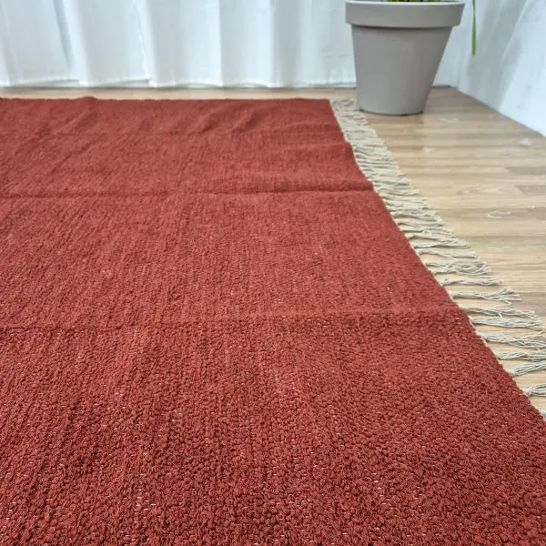 Extra Large Terracotta Rug - 200x300cm - Ring Line Rug