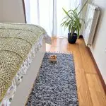 carpet with black and gray spots