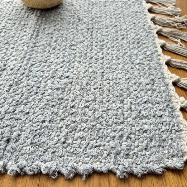 Small Light Grey Rug - 50x100cm - Traditional Rug