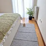 Medium Light Grey Rug - 70x140cm - Traditional Rug