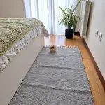 Medium Light Grey Rug - 70x140cm - Traditional Rug