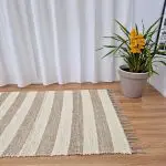 area rug cream and light brown striped rug