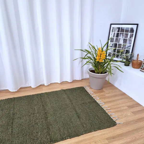 Large Forest Green Rug - 100x150cm - Traditonal Rug