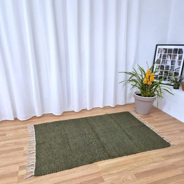 Large Forest Green Rug - 100x150cm - Traditonal Rug