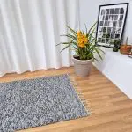Large Black Grey Silver Glitter Rug - 100x150cm - Traditional Rug