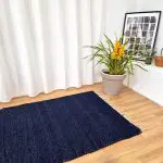 Large Dark Blue Rug - 100x150cm - Traditional Rug