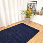 Large Dark Blue Rug - 100x150cm - Traditional Rug