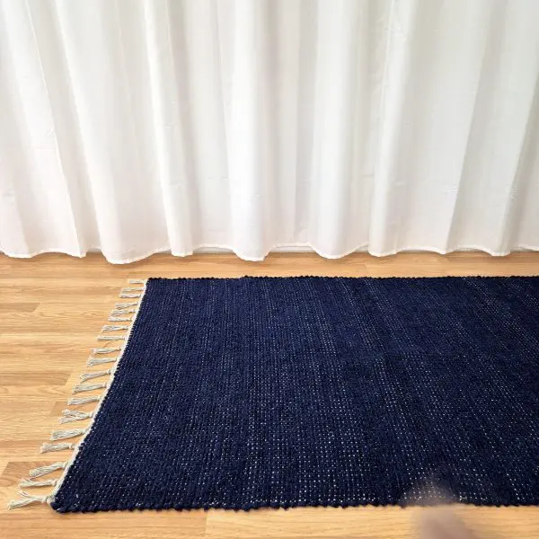 Large Dark Blue Rug - 100x150cm - Traditional Rug