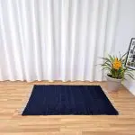 Large Dark Blue Rug - 100x150cm - Traditional Rug