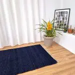Large Dark Blue Rug - 100x150cm - Traditional Rug