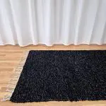 Large Black Silver Glitter Rug - 100x150cm - Traditional Rug