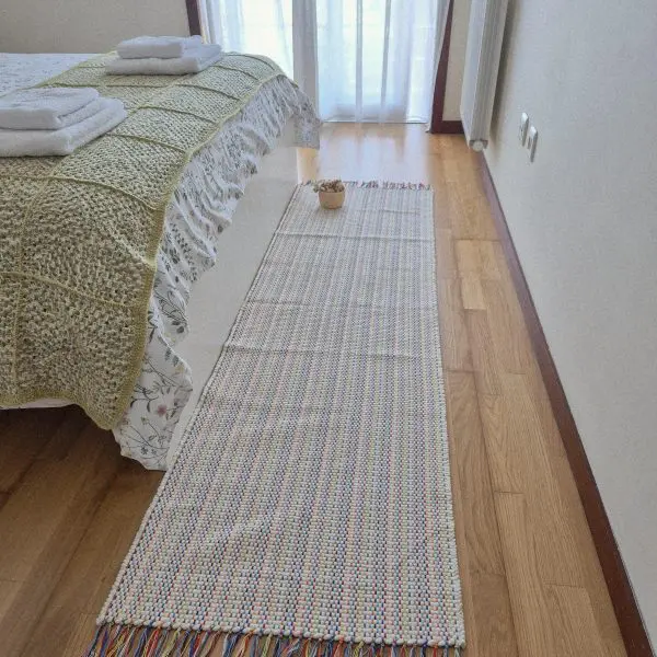 Runner Rug Cream With Colorful Lines - 60x200cm - Traditional Rug