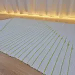 Large White and Green Rug - 100x150cm - Traditional Rug
