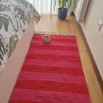 Medium Red and Pink Striped Rug - 70x140cm - Ring Line Rug