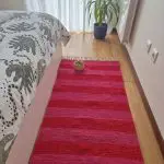 Medium Red and Pink Striped Rug - 70x140cm - Ring Line Rug