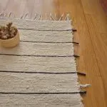 Runner Rug Cream With Black Lines - 50x150cm - Soft Rug